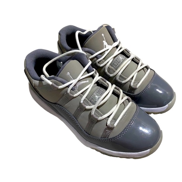 Air Jordan 11 Retro Low Cool Grey Sz 3Y 505835 003 Sneakers - Picture 1 of 16